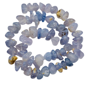 Oregon Holly Blue Chalcedony Agate 74 Gram Nugget| 10X10X8 15X10X8 |Blue 60 Bead
