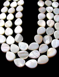 Delicious 5 Mother of Pearl 18x14mm Pear Beads 9049 - PremiumBead Alternate Image 2