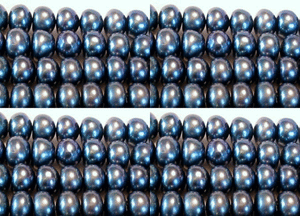 4 Radiant Cobalt Periwinkle FW Pearl (12x8.5 to 8x6.5mm) Beads 2983 - PremiumBead Primary Image 1