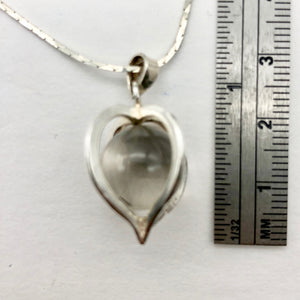 Semi Precious Stone Jewelry Crystal Quartz Ball in Sterling Silver pendant - PremiumBead Alternate Image 7