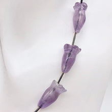 Load image into Gallery viewer, 2 Lovely Carved Amethyst Trumpet Flower Beads | 2 Beads | 16x9mm | 10825 - PremiumBead Alternate Image 3
