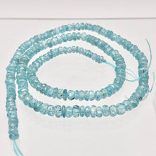 Load image into Gallery viewer, 78.9cts Natural Blue Zircon 4x2.5-3x1.5mm Graduated Faceted Bead Strand 10845 - PremiumBead Alternate Image 5
