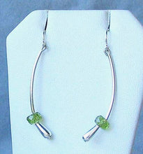 Load image into Gallery viewer, Green Peridot &amp; 925 Sterling Silver Earrings 6487 - PremiumBead Alternate Image 3
