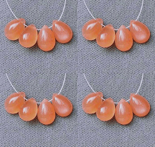 Load image into Gallery viewer, 1 Gem Quality 9x6x3.5mm Peach Moonstone Pear Briolette Bead 6099 - PremiumBead Alternate Image 7
