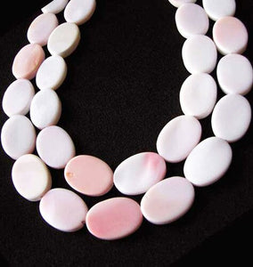 3 Beads of Pink Conch Shell 17x12mm Oval Beads 9460 - PremiumBead Primary Image 1