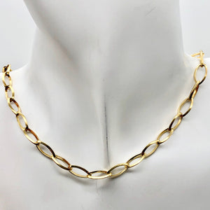 Perfect 22K Vermeil Open Link Chain 6 inches | Gold over Sterling Silver | - PremiumBead Alternate Image 3