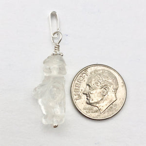 Quartz Goddess of Willendorf Sterling Silver Pendant |1.38" Long | Clear | - PremiumBead Alternate Image 6