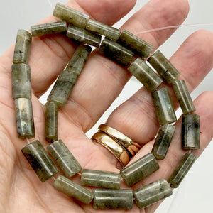 Labradorite Flat 15x8 Tube 8 Inch Bead Strand for Jewelry Making | 13 Beads | - PremiumBead Alternate Image 7