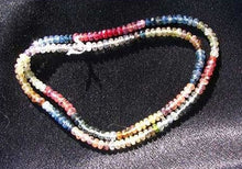 Load image into Gallery viewer, Sexy Fancy Sapphire Faceted Bead Strand 53cts 108065A - PremiumBead Alternate Image 2
