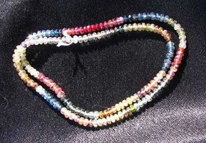 Sexy Fancy Sapphire Faceted Bead Strand 53cts 108065A - PremiumBead Alternate Image 2