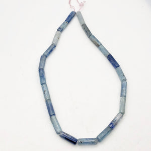 Shimmering Blue Kyanite Tube Bead 16" Strand |17x6mm | Blue| 21 beads | - PremiumBead Alternate Image 5