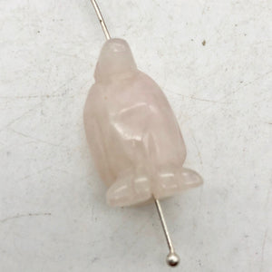 March of The Penguins Carved Rose Quartz Figurine | 21x12x11mm | Pink - PremiumBead Alternate Image 5