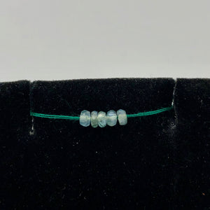 5 Alexandrite Faceted Rondelle Beads, 4-3mm, Blue/Green, 1.0 Carats 10850B - PremiumBead Alternate Image 10