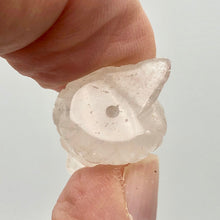 Load image into Gallery viewer, Adorable Clear Quartz Snake Figurine Worry-stone | 20x11x7mm | Clear - PremiumBead Alternate Image 7
