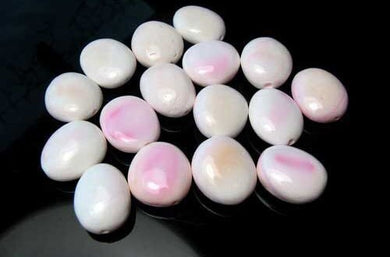 3 Pink Conch Shell Large Smooth 20x17mm to 26x20mm Pebble Beads 9843 - PremiumBead Primary Image 1