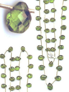 Natural Green Peridot Briolette & 14Kg 26 inch Necklace 867 - PremiumBead Alternate Image 6