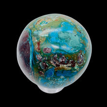 Load image into Gallery viewer, Chrysocolla Cuprite Scry Crystal Round Sphere | 65mm | Blue/Copper | 1 Sphere |
