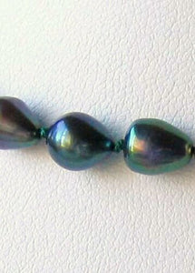 Fab Blue Peacock Freshwater Pearl & 14Kgf 26 inches Strand/String Necklace 9811 - PremiumBead Alternate Image 3
