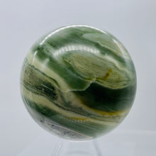Load image into Gallery viewer, Serpentine Banded 312g Sphere | 2.5" | Green White | 1 Sphere |
