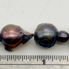 Load image into Gallery viewer, Amazing! Each Pearl one of a kind Black Peacock Fireball Pearl Strand - PremiumBead Alternate Image 6
