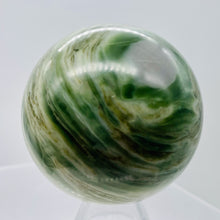 Load image into Gallery viewer, Serpentine Banded 329g Sphere | 2.5&quot; | Green White | 1 Sphere |
