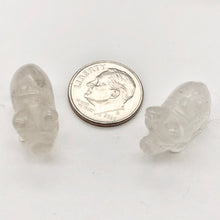 Load image into Gallery viewer, Carved Quartz Pig Semi Precious Gemstone Bead Figurine! | 21x13x9.5mm | Clear
