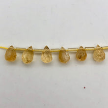 Load image into Gallery viewer, 6 Sparkling Warm Citrine Faceted Briolette Beads 004862 - PremiumBead Alternate Image 7
