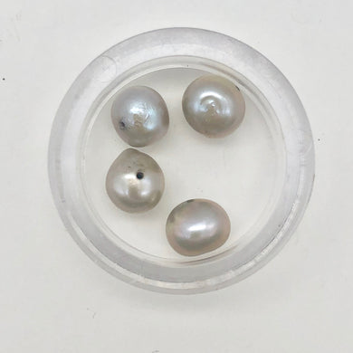 Silvery Moonlight Romance Fresh Water Pearls | 11x8-7.5x7mm | 4 Pearls | - PremiumBead Primary Image 1