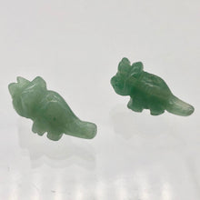 Load image into Gallery viewer, Dinosaur 2 Carved Aventurine Triceratops Beads | 22x12x7.5mm | Green - PremiumBead Alternate Image 6
