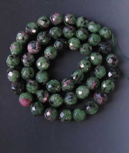 Premium Ruby Zoisite 8mm Faceted Bead 8 inch Strand 10489HS - PremiumBead Alternate Image 2