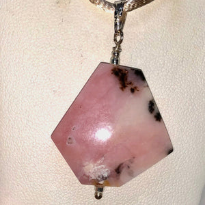 Pink Peruvian Opal 40cts! Solid Sterling Silver Pendant 509862S5 - PremiumBead Alternate Image 2