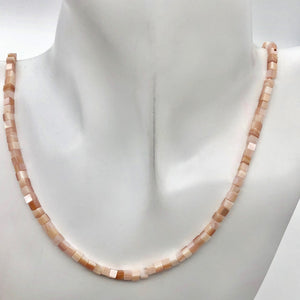 Natural Pink Mother of Pearl Shell 3x3x3mm Cube Bead Strand - PremiumBead Alternate Image 3