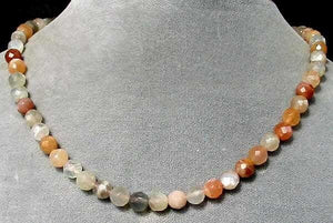 Scintilating Multi-Hue Moonstone Faceted Bead Strand 105671 - PremiumBead Primary Image 1