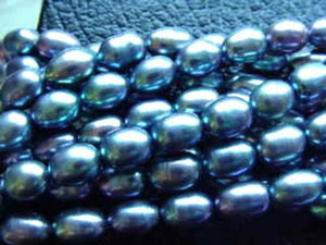 9x6.5mm Wild Peacock FW Pearl Strand 100078 - PremiumBead Alternate Image 2