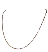 Load image into Gallery viewer, Italian Vermeil 1.5mm Rope Chain 20&quot; Necklace 10024C
