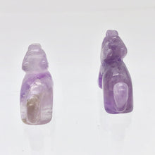Load image into Gallery viewer, Howling Carved Amethyst Standing Wolf / Coyote Figurine | 22x16x8mm | Purple - PremiumBead Alternate Image 4
