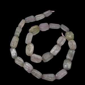 Kunzite 48g Flat Nugget | 17x11x6 to 12x9x5mm | Lavender Green | 26 Strand