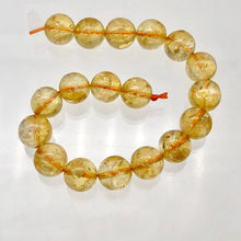 Load image into Gallery viewer, Citrine Round Stone Strand| 10mm | Gold | 37 Bead(s)
