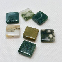 Load image into Gallery viewer, Hot 7 Ocean Jasper Flat 12.5mm Square Beads 2901 - PremiumBead Primary Image 1
