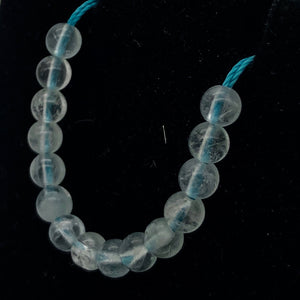 15 Natural Aquamarine Round Beads | 4.5mm | 15 Beads | Blue | 6655B - PremiumBead Alternate Image 2
