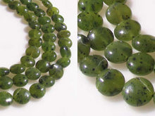Load image into Gallery viewer, Premium Speckled Nephrite Jade Bead Strand (40 Beads) 110261 - PremiumBead Primary Image 1
