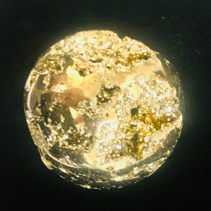 Pyrite Scry Crystal Round | Golden | 1 Sphere | 39mm | 118g |