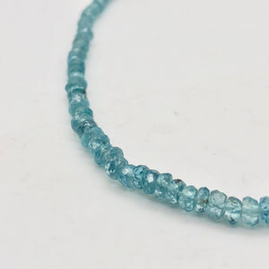 73.7cts Natural Blue Zircon 3x1.5-4x2.5mm Graduated Faceted Bead Strand 10844 - PremiumBead Alternate Image 4