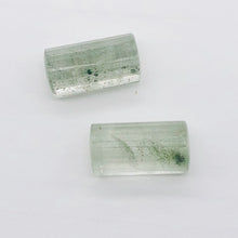 Load image into Gallery viewer, Garden Quartz Lodalite Triangle | 20x11x11mm | Green | 2 Bead
