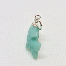 Load image into Gallery viewer, Swimmin&#39;! Amazonite Fish Koi Sterling Silver Pendant | 1 1/8&quot; Long | Blue | - PremiumBead Alternate Image 4
