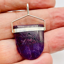 Load image into Gallery viewer, Sugilite Peridot Sterling Silver Oval Pendant | 1 1/2&quot; Long | Purple Green | 1 |
