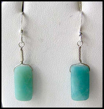 Load image into Gallery viewer, Sparkle Faceted Amazonite &amp; Silver Earrings 304950A - PremiumBead Primary Image 1
