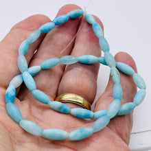 Load image into Gallery viewer, Hemimorphite Oval Bead Strand | 12x5mm | Blue | 34 Beads |
