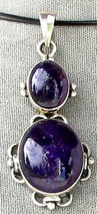 Alluring Purple Amethyst & Sterling Silver Pendant 6834 - PremiumBead Primary Image 1