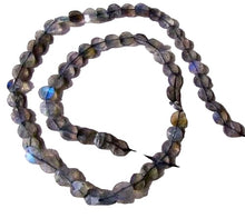 Load image into Gallery viewer, Flash Labradorite Faceted Coin Bead Strand 107499
